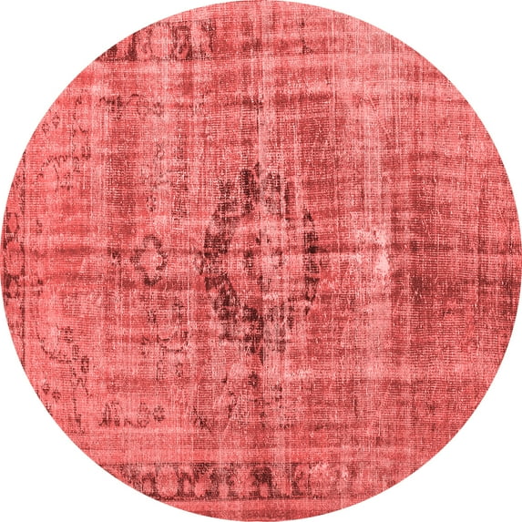 Ahgly Company Indoor Round Persian Red Traditional Area Rugs, 7' Round