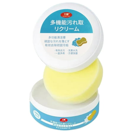 

WtZbdo Shoes Multifunctional Cleaning Cream Sneaker Erasers，White Shoe Cleaner Leather Shoe Cleaner White Shoe Cleaning Cream with Sponge Eraser