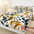 thumbnail image 3 of Homewish Teenagers Tree Leaves 4pcs Bed Sheets,Retro Vintage Aesthetic King Sheets,Botanical Planst Super Cozy Sheet Set,Luxury Bedroom Decor, 3 of 7