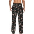 thumbnail image 2 of HPINK-T Cartoon Beagle Dogs Men's Pajama Pants Super Soft Sleep Lounge Pants Pjs Bottoms with Pockets, 2 of 7