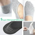 thumbnail image 4 of Womens No Show Socks Non Slip Flat Boat Line Low Cut Socks (6-12 Packs), 4 of 5