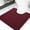 Burgundy-20" X 20" Contour Rug, variant on 24" X 24" Contour Rug Light Grey Chenille Bathroom Bath Mat