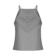 thumbnail image 4 of Taqqpue Tank Top for Women Loose Fit High Neck Sleeveless Halter Tops Casual Hollow Out Eyelet Summer Flowy Cami Shirts Blouse, 4 of 6