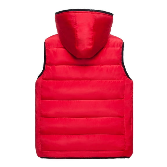 Men Clearance LYXSSBYX Winter Jackets for Men Clearance Men's Autumn Winter Zipper Fashion Pure Color Waistcoat Vest Top hooded Coat