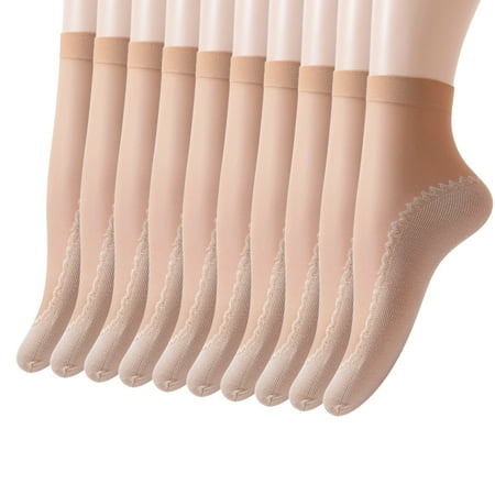 

EUMODR Vintage Gifts for Women Ladies Socks Size 10-13 10 Pairs Women S Solid Patterned Cotton Bottom Non Slip Socks Breathable Socks Mid Socks