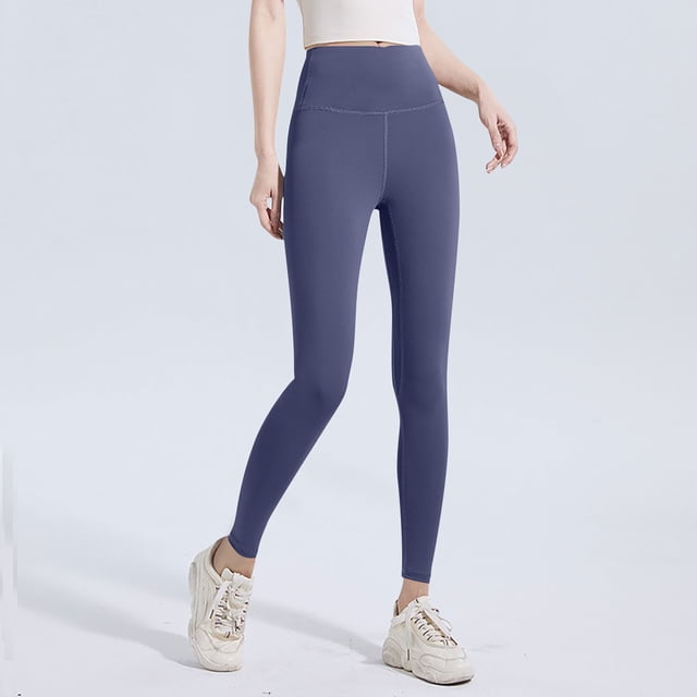 Pantalones deportivos casuales de cintura alta para mujer, con efecto lifting y medias de seda.