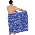 thumbnail image 5 of HAPPY BAY Men's Pareo Standard Party Surf Sarong Beach Wrap One Size Blue-B709 Summer Vacation Aloha, 5 of 5