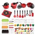 thumbnail image 1 of 82pz Juguetes De Cocina Para Ninos Utensilios Cocina Comida Xtellar rojo, 1 of 4