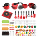 thumbnail image 1 of 82pz Juguetes De Cocina Para Ninos Utensilios Cocina Comida Xtellar rojo, 1 of 4