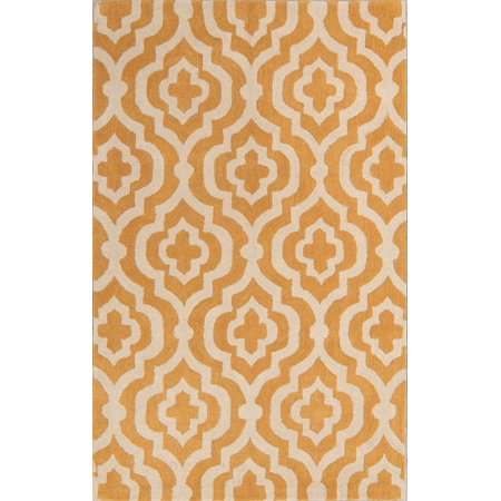 RugSource Hand-Tufted Yellow Fretwork Moroccan Trellis Area Rug 10x13
