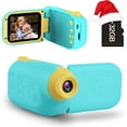 thumbnail image 1 of Cámara para niños Cámara digital para niños Grabadora de video 1080P 12MP Cámara digital Videocámara con juegos 3-10 años Niñas Niños Regalos Juguete con tarjeta TF de 32GB (Azul), 1 of 5