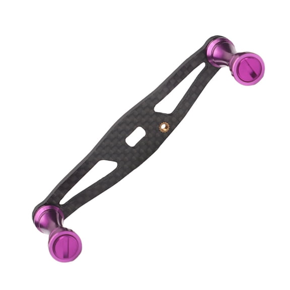 Rooha Carbon Fiber Fishing Reel Handle Crank Double Knobs 8X5Mm Holes For Baitcasting Reel Diy Fishing Accessories