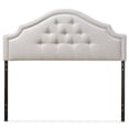 thumbnail image 3 of Copper Grove  Daisy Modern Button Tufted Headboard Beige, Grey King, 3 of 5