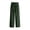 Dark Green_002, variant on Domuza Mens Cotton-Linen Pants Drawstring Elastic Waist Linen Summer Casual Pants Sports & Recreation Breeze Beach Pants-Wine M