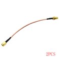 thumbnail image 1 of Línea de conexión RF RG316 cable puente SMA hembra a SMA macho Adaptador Conector antena Cable extensor 15cm 1/2/4 Piezas Kearding TX1012-02, 1 of 2