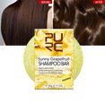 thumbnail image 4 of Champú Jabón en barra para cabello seco y encrespado | Pomelo Natural Coco Aloe | Limpiador sólido humectante y voluminizador | Aroma refrescante | Tamaño de viaje | Unisex | 63 g | 1 ud., 4 of 7