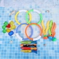 thumbnail image 3 of EASTIN 1Pairs Multi-color Swimming Pool Throwing Diving Toys Underwater Rings Diving Circle Set, 3 of 7
