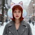 thumbnail image 4 of Hearth & Gear Winter Warm Cat Ear Headband Cozy Ear For Girls Cold Weather Outdoor Sports Workout Items Exercise Bike Table Rip Workout for Adults Work Out Room Work Out Items Exercise Tables Foot, 4 of 5