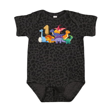 

Inktastic 1st Birthday Dinosaurs Gift Baby Boy or Baby Girl Bodysuit