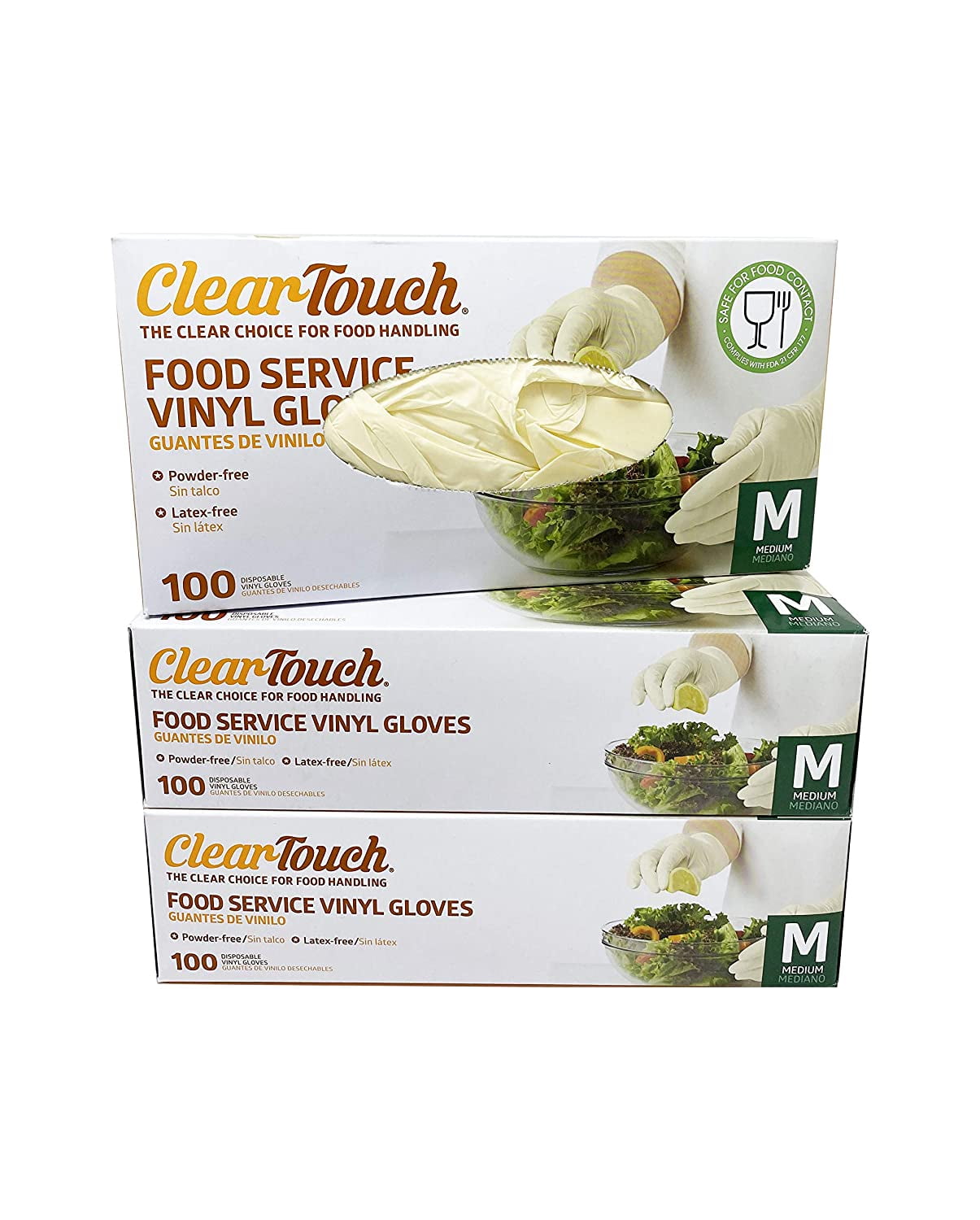 Clear-Touch Food Handling Nitrile Gloves, 500-count