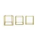 thumbnail image 4 of A&B Home Glass Boxes with Gold Rim - Set of 3 - Clear/Gold, 4 of 4