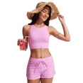 thumbnail image 3 of CRZ YOGA Racerback Bikini Tops for Women Padded High Neck Modest Swim Sports Bathing Bra, 3 of 5