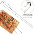 thumbnail image 3 of Décorations de la Saint-Valentin Brochette en Métal pour Grillades Brochette Plate Bbq Barbecue Brochette Ensemble de Brochettes Réutilisables Bbq Cadeaux de la Saint-Valentin, 3 of 8