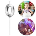 thumbnail image 4 of Party Card Insertion Clearance Sale! Nomeni Birthday Number Candle 3D Shape Birthday Candle Decoration Birthday Cake Candle, 1×Number Candle (Silver) Promotion Sale, 4 of 8