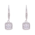 thumbnail image 1 of Pendientes Anne Klein impecables con circonitas cúbicas plateadas, 1 of 4