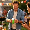 thumbnail image 2 of Foldable Can Cooler Sleeve, Insulated Beverage Can Holder, Dive‑Style Colorful Can Cooler, Reusable Beer Can Protector, Party Drink Can Insulator, Non-Scratch Anti-Slip Can Protector,Green, 2 of 6