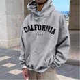 thumbnail image 2 of Vedolay Mens Zip Up Hoodie 2023 Quarter Zip Hoodie Sweater Teen Girls Fall Y2k Clothes Gray,L, 2 of 5