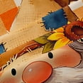 thumbnail image 4 of Erosebridal Kawaii Gnome Shower Curtain 72Wx72L,Autumn Pumpkin Sunflowers Bathroom Curtain,Orange White, 4 of 6