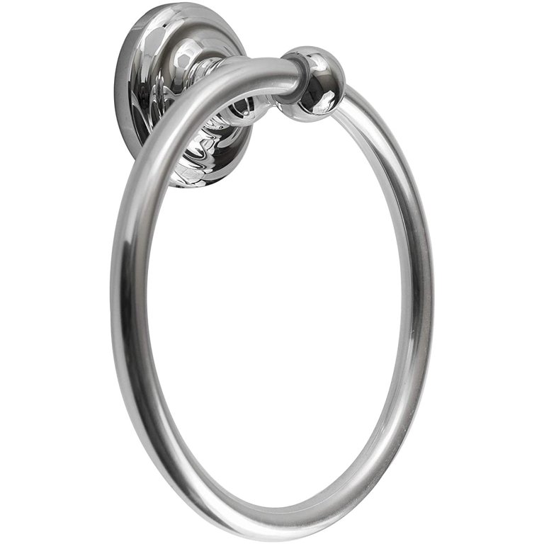 Chrome Modern Bath Accessories Towel Bar Ring Toilet Bathroom