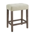 thumbnail image 6 of Picket House Furnishings 4 Piece Wood 3D Paper Bar Set with Table and Three Stools, Gray/Natural, 6 of 16