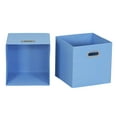 thumbnail image 3 of Household Essentials 6 ct Open Fabric Cube Storage Bins, Carolina Blue, 3 of 5