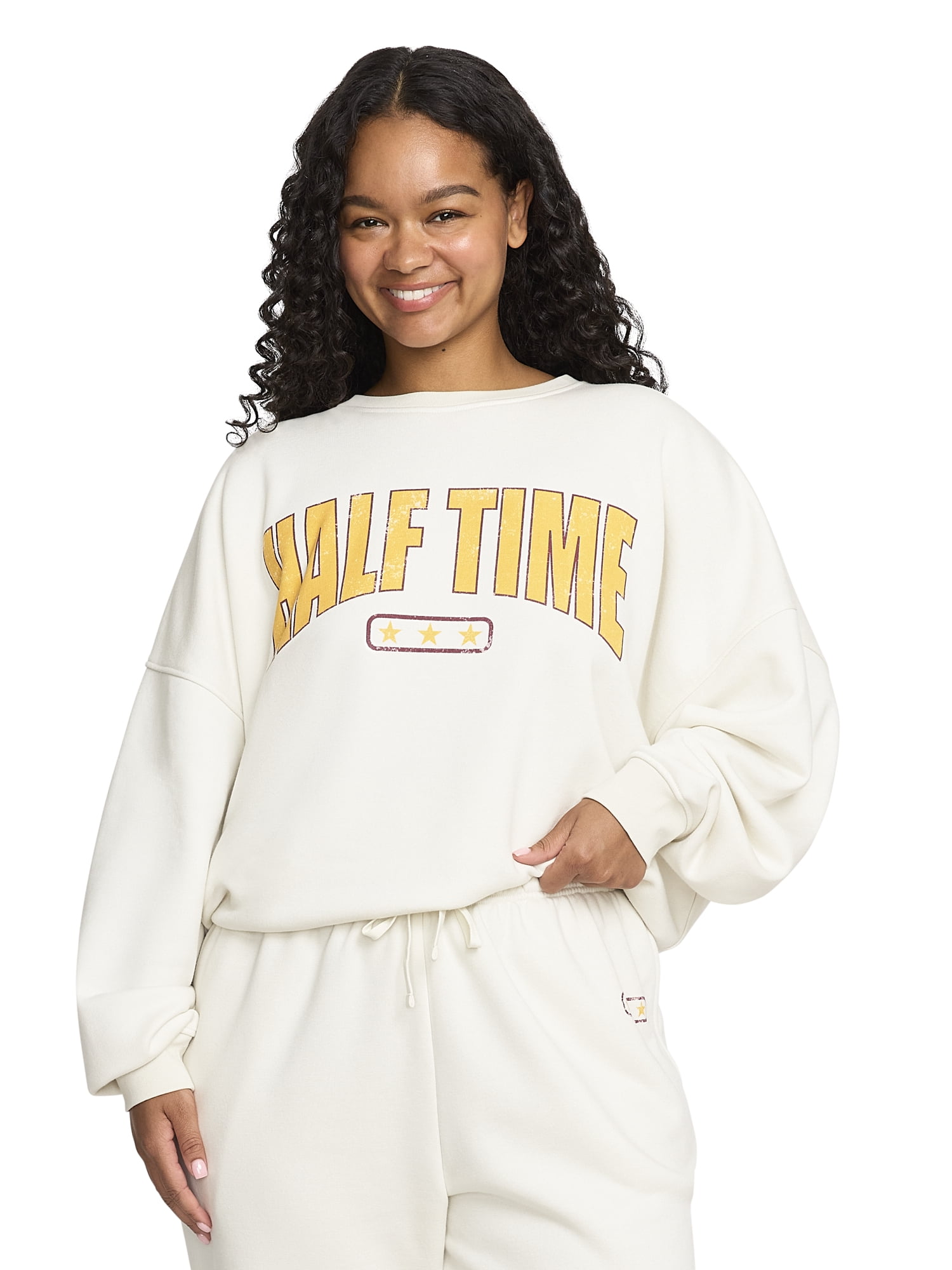 Mills by Millie Bobby Brown Women's Graphic Crewneck Sweatshirt, Sizes XXS-XXXL
