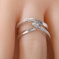thumbnail image 1 of Fiudx Anillo de Piedras Preciosas, Banda de Compromiso Vintage de Marcasita, Elegante Anillo de Cóctel, Perfecto para Fiestas y Celebraciones, Regalo para Seres Queridos, Diseño Artesanal Único., 1 of 7