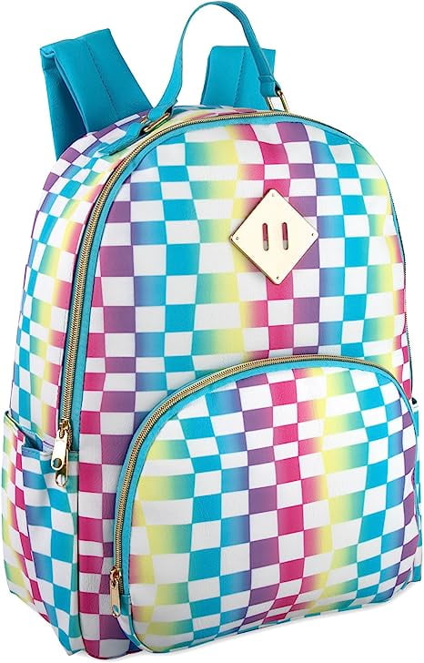 Emma & Chloe Cute Backpacks for Teen Girls Waterproof Vinyl Backpacks ...