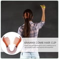 thumbnail image 2 of 4pcs Interlocking Banana Combs Hair Clip Braid Tool Bendable Hair Combs for Women, 2 of 8