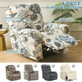 thumbnail image 4 of Recliner Slipcovers -Pieces Lazyboy Recliner Covers Recliner Couch Covers Recliner Chair Cover Non Slip Reclining Slipcovers with Storage Pockets Furniture Protector for Living Room, 4 of 8