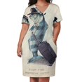 thumbnail image 3 of Vestido de piloto colgante para mujer, ropa de noche con bolsillos, estética veraniega., 3 of 7