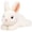 White, variant on Kiewfjdk Realistic White Rabbit Plush Toy, 7" Lifelike Bunny Stuffed Animal, Soft Huggable Easter Plushie for Kids, Back to School Graduation Gift, Educational Toy & Room Decor