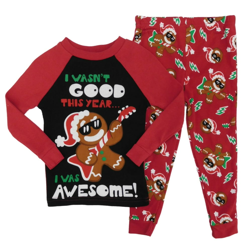 Holiday Time Infant & Toddler Boys Gingerbread Man Christmas Pajama
