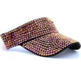 thumbnail image 3 of Rhinestone Sport Sun Visors Hats for Women Adjustable Glitter Cap, 3 of 4