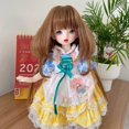 thumbnail image 1 of BJD/SD346Loli Perruque Poupée Fille Frange Cheveux Longs Accessoires Poupée Perruque Cheveux Ondulés Bouclés, 1 of 5