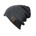 thumbnail image 2 of BE Headwear 24/7 Tall Fit Bluetooth Enabled Beanie Hat Charcoal - TN0011, 2 of 2