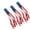 3Pcs, variant on 1 PC 4th of July Outdoor USA Flag Windsock - Embroidered Stars Stripes 250th Anniversary Patriotic Hanging Banner with LED Lights