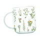 thumbnail image 3 of Mango Taza de té Vaso para beber Cristalería Taza de café Espresso Borde liso Robusto para bebidas frías o calientes Patrón de plantas Multipropósito 450ml Gloria taza de café, 3 of 9