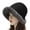Black, variant on Xfvqtps Womens Cloche Bucket Hat Plush Brim Winter Color Matching Solid Color Thick Outdoor Versatile Windproof Coldproof Warm Winter Fluffy Plush Hat Red