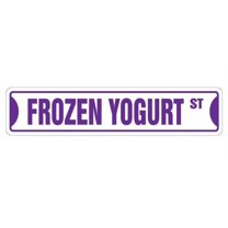 FROZEN YOGURT Street Sign shop soft serve Fro Yo | Indoor/Outdoor |  30" Wide